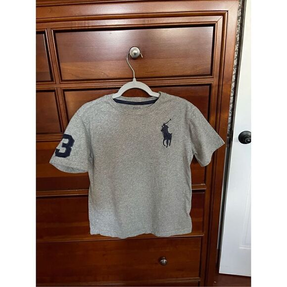 Polo by Ralph Lauren Big Pony t-shirt, gray, size small (8), cotton - Picture 13 of 16